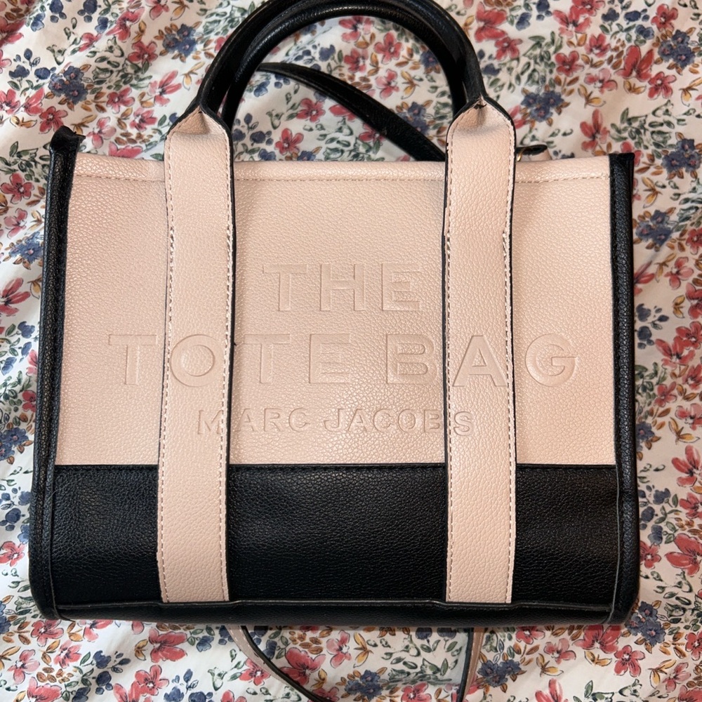 Black and Cream Tote Bag